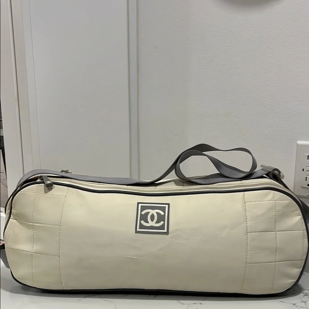 Chanel White Duffel Bag - Picture 1 of 8